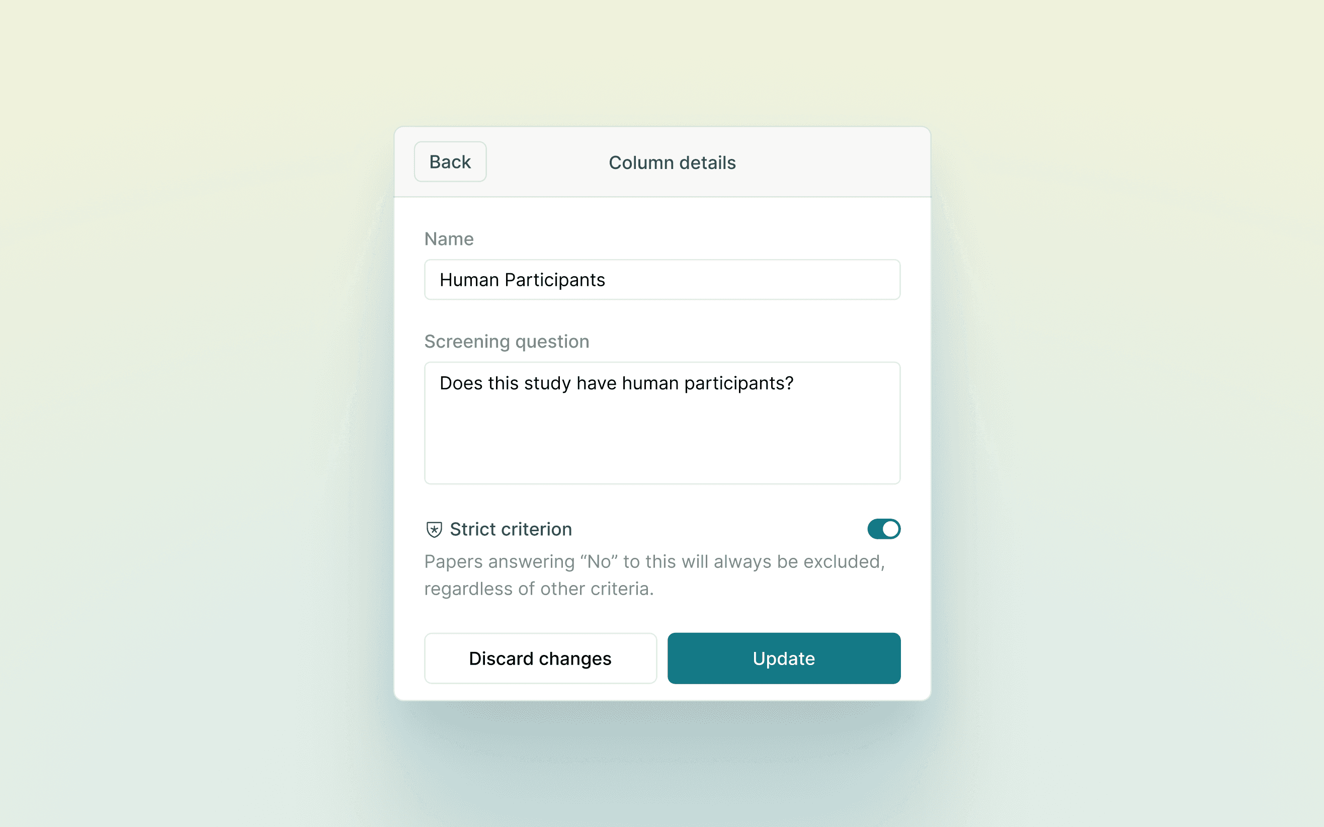 Introducing Strict Screening and 80-Paper Reports