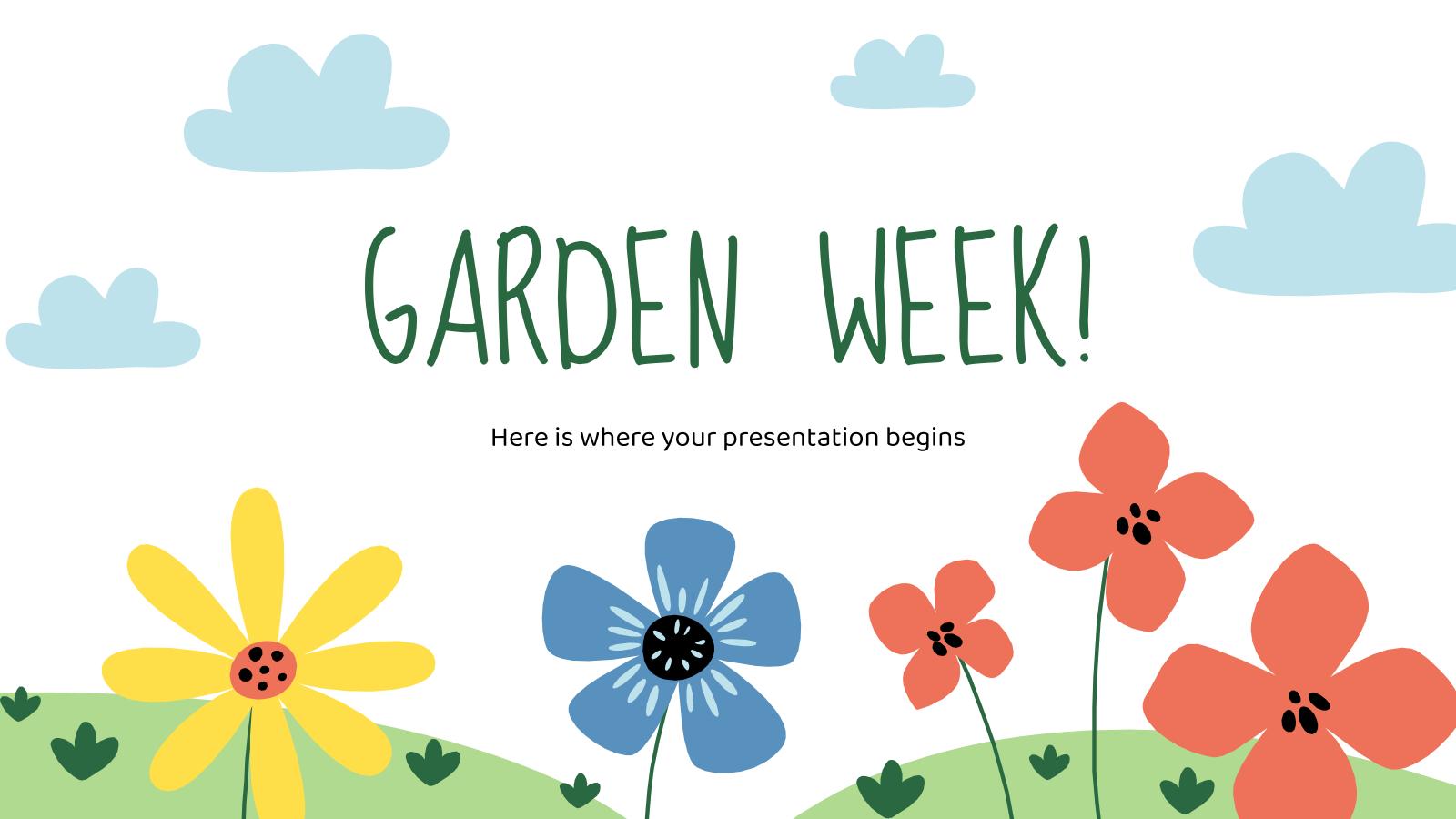 Garden Week! presentation template 