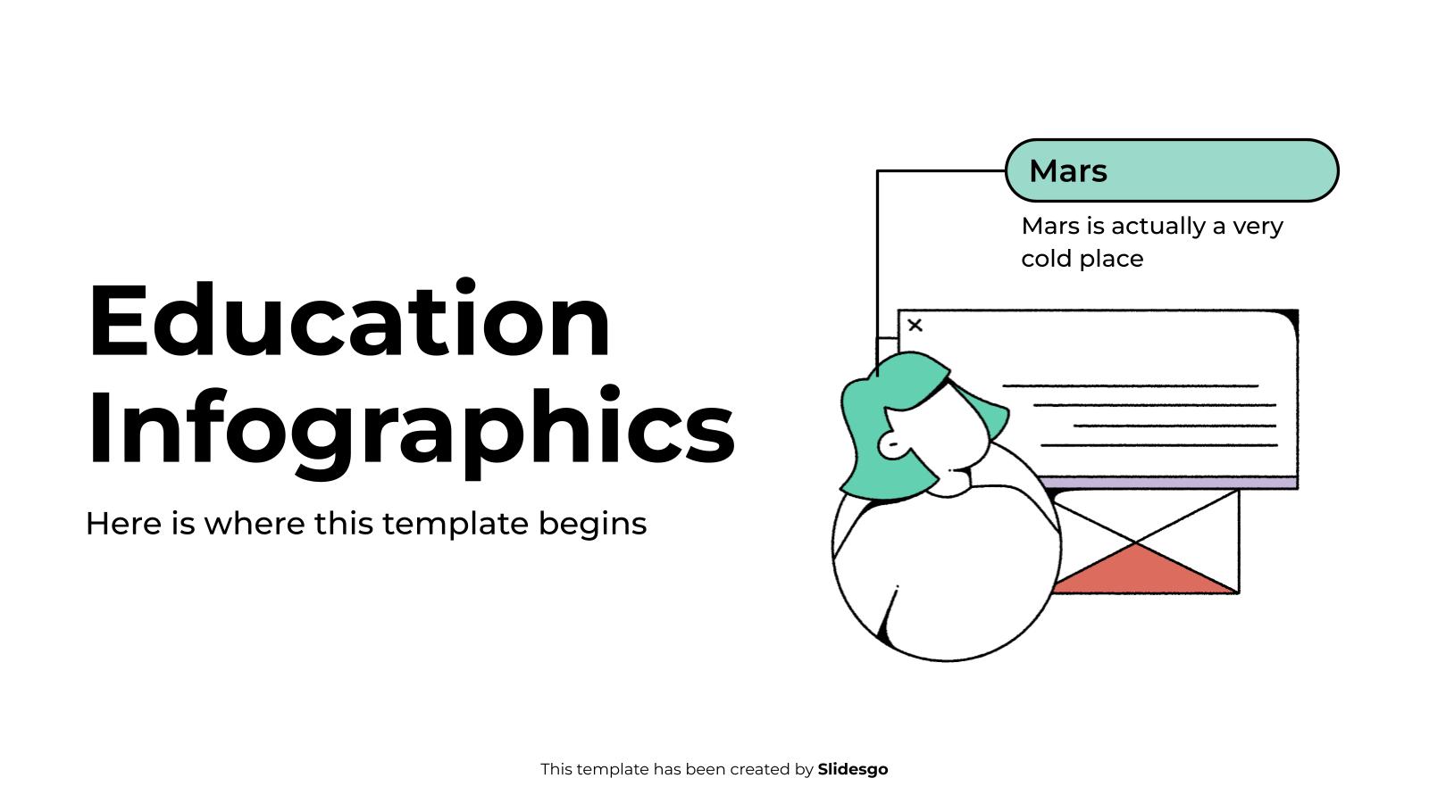 Education Infographics presentation template 